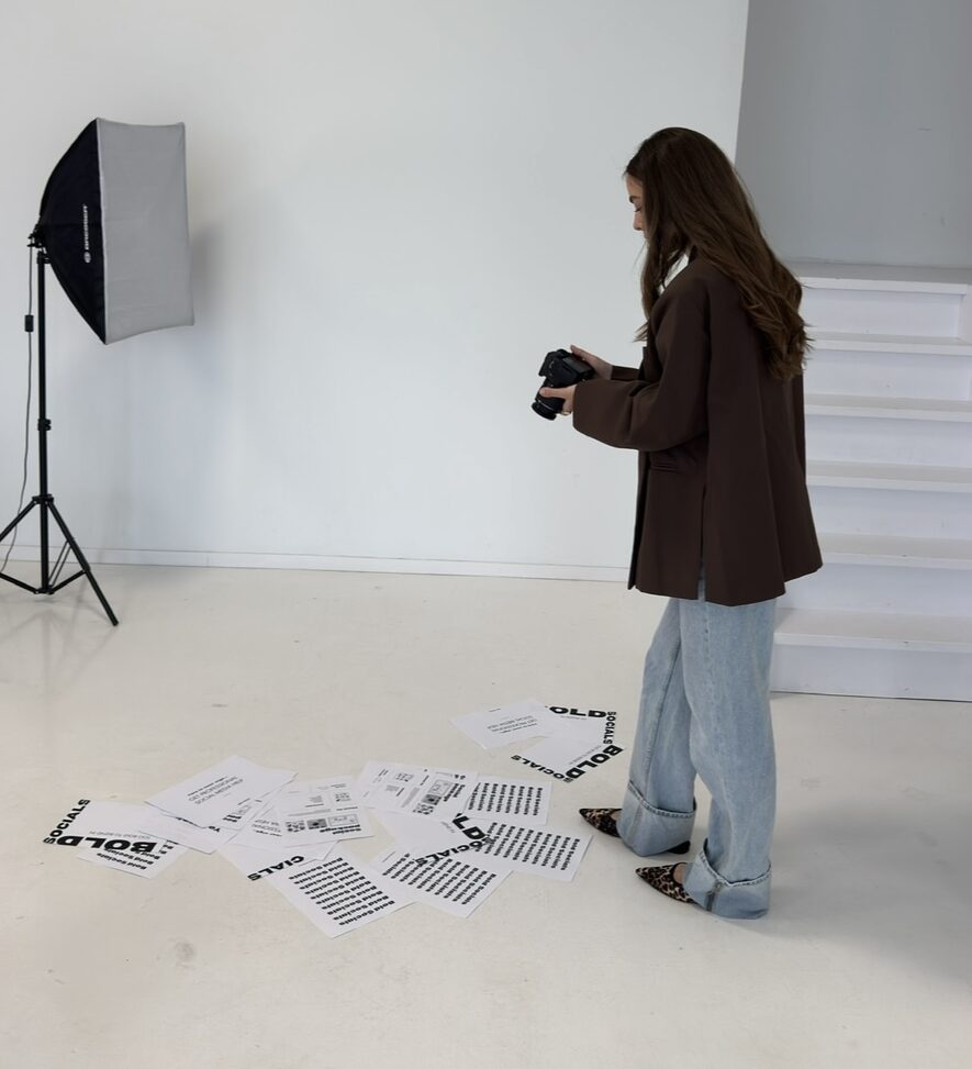 Floor Brandsen tijdens branding fotografie voor Bold Socials